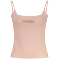 Guess Jeans Pink Cotton Tank Tops