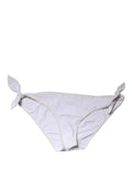 Dolce & Gabbana White Side-Tie Bikini Bottom Swimsuit Swimwear