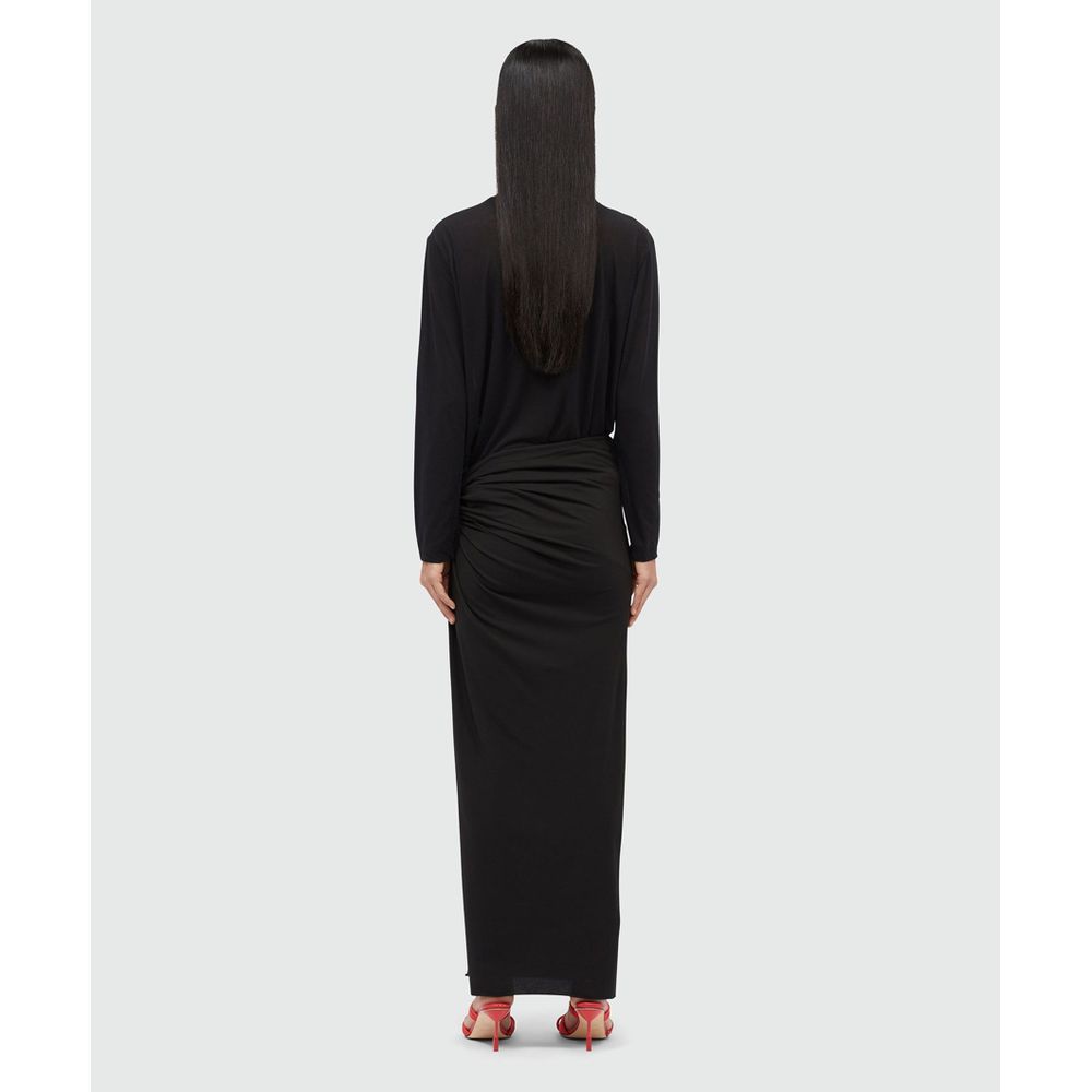 MSGM Black Cotton Casual Dress