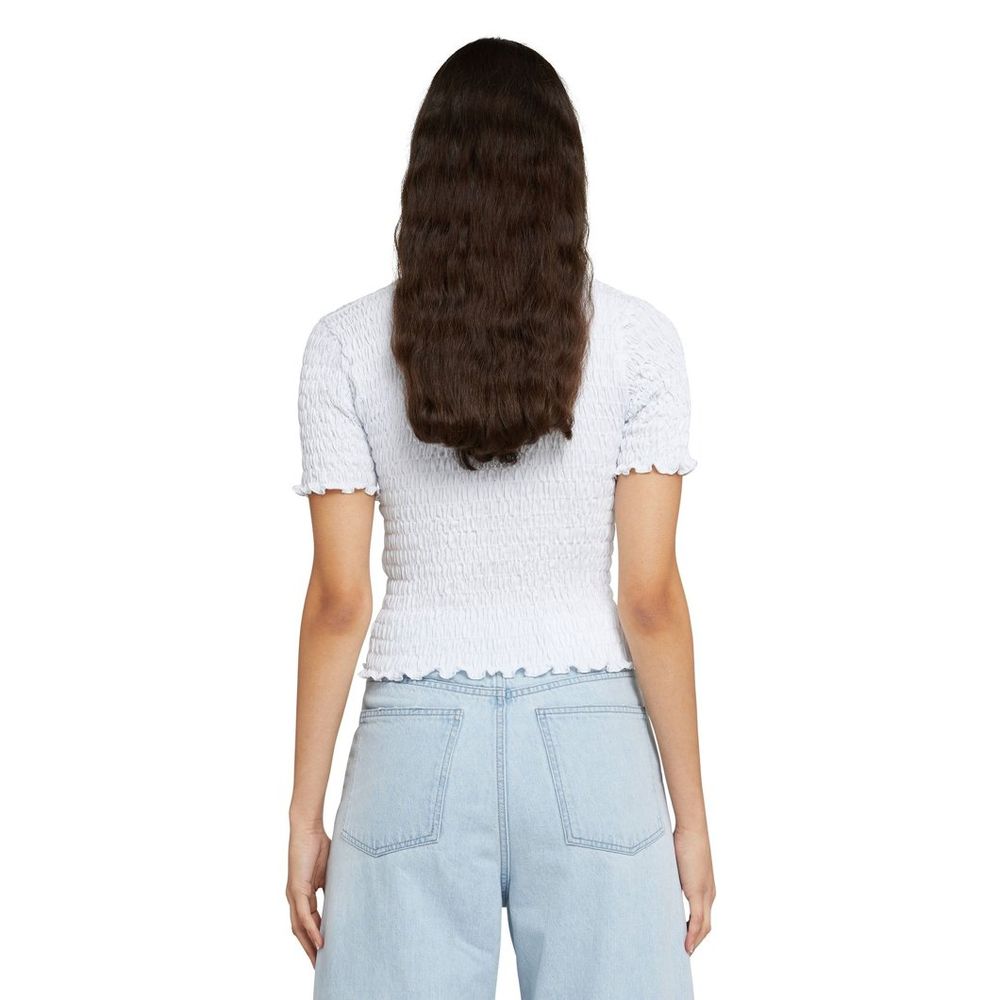 MSGM White Cotton T-Shirt
