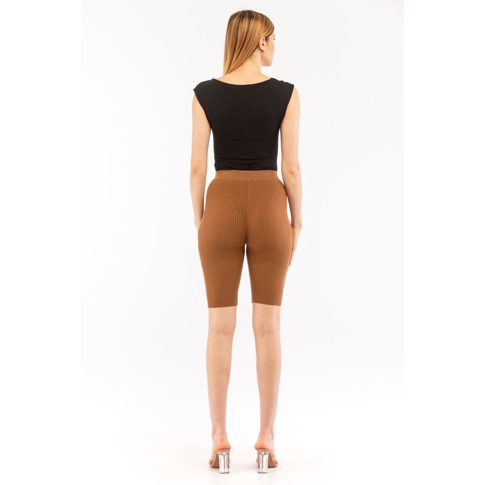Elisabetta Franchi Brown Lyocell Knee Length