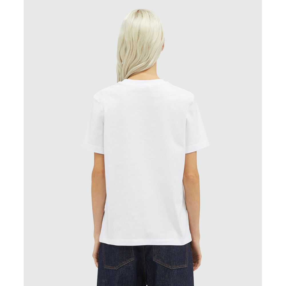 MSGM White Cotton T-Shirt