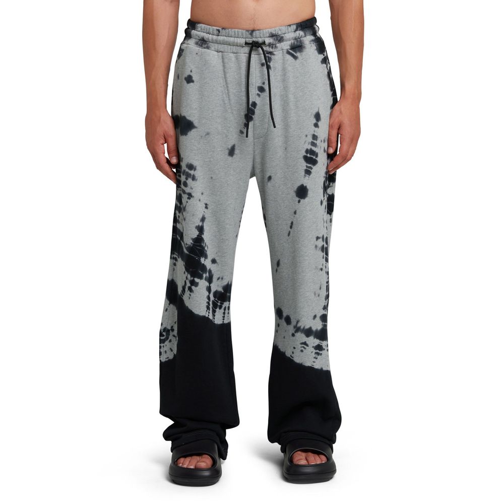 MSGM Gray Cotton Casual Pants
