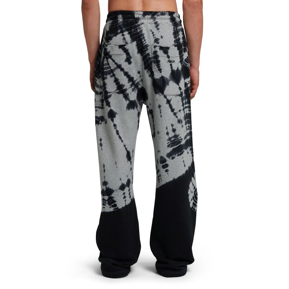 MSGM Gray Cotton Casual Pants