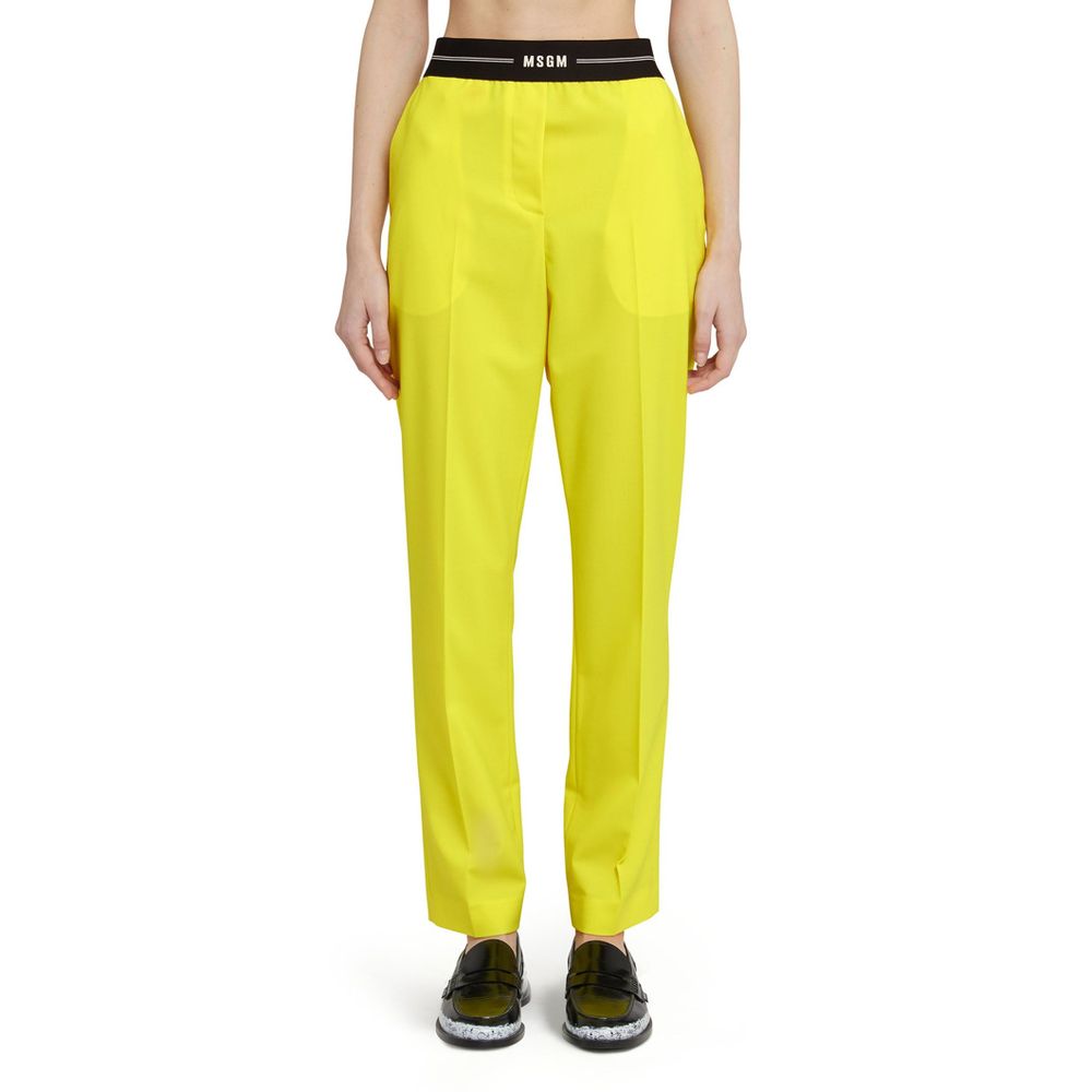 MSGM Bicolor Wool Casual Pants