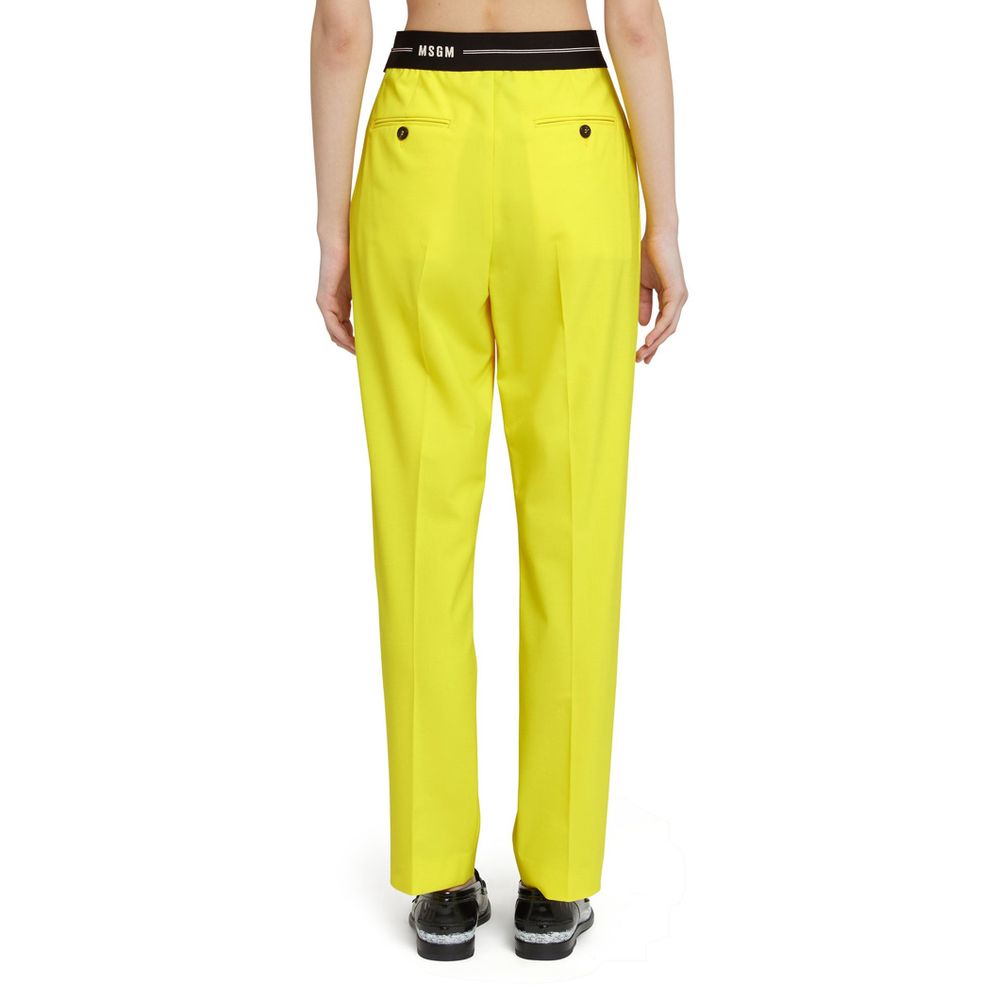 MSGM Bicolor Wool Casual Pants