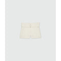 MSGM White Viscose Shorts