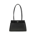 Prada Black Calf Leather Bos Taurus Handbag