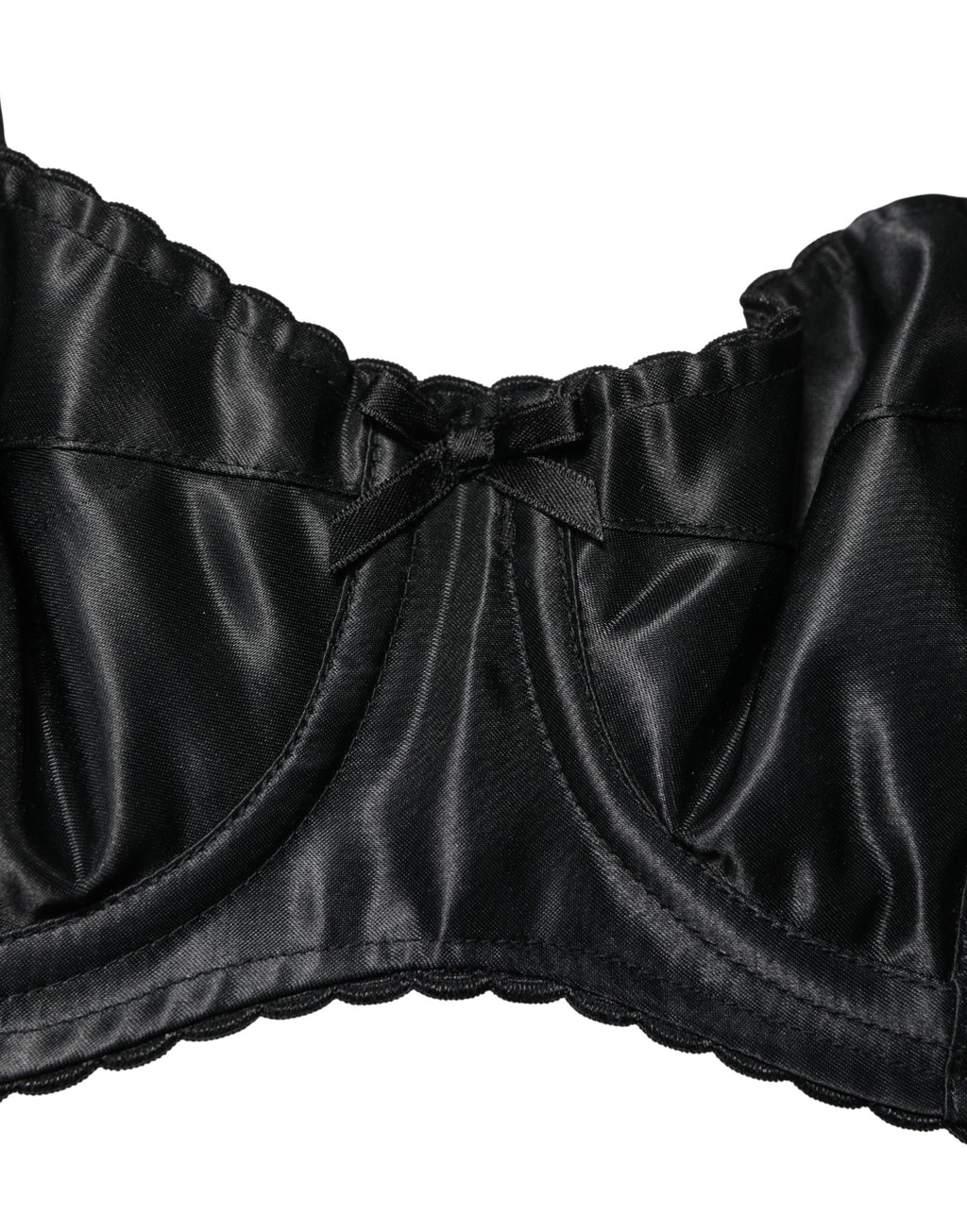 Dolce & Gabbana Zwarte Semi-Gewatteerde Beugel Balconette BH Ondergoed
