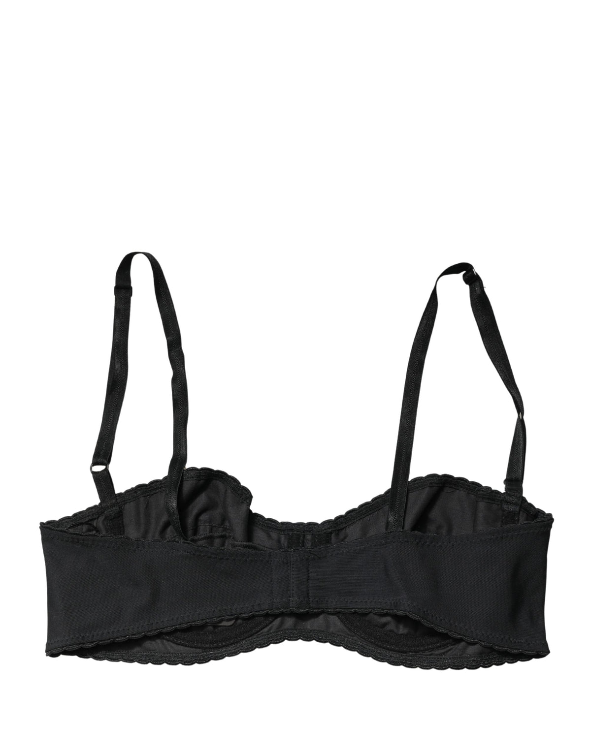 Dolce & Gabbana Zwarte Semi-Gewatteerde Beugel Balconette BH Ondergoed