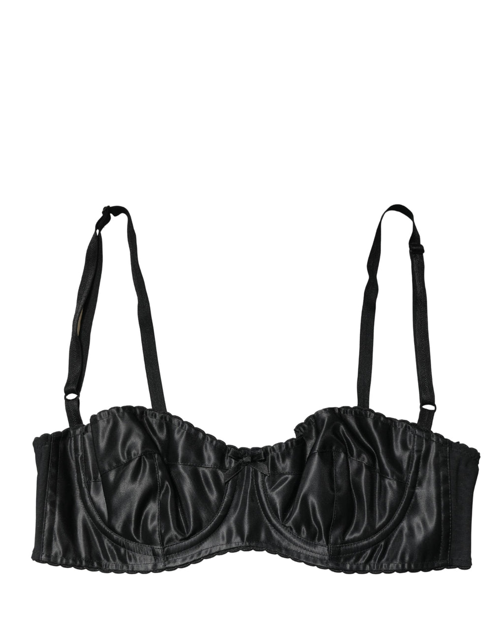 Dolce & Gabbana Zwarte Semi-Gewatteerde Beugel Balconette BH Ondergoed