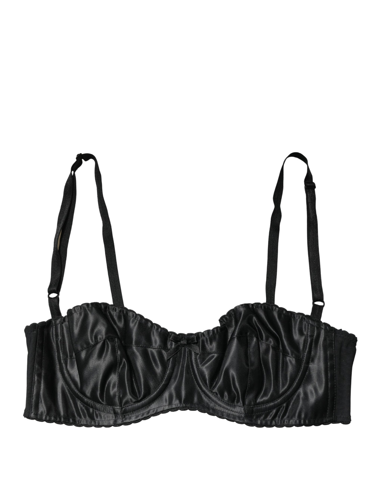 Dolce & Gabbana Zwarte Semi-Gewatteerde Beugel Balconette BH Ondergoed