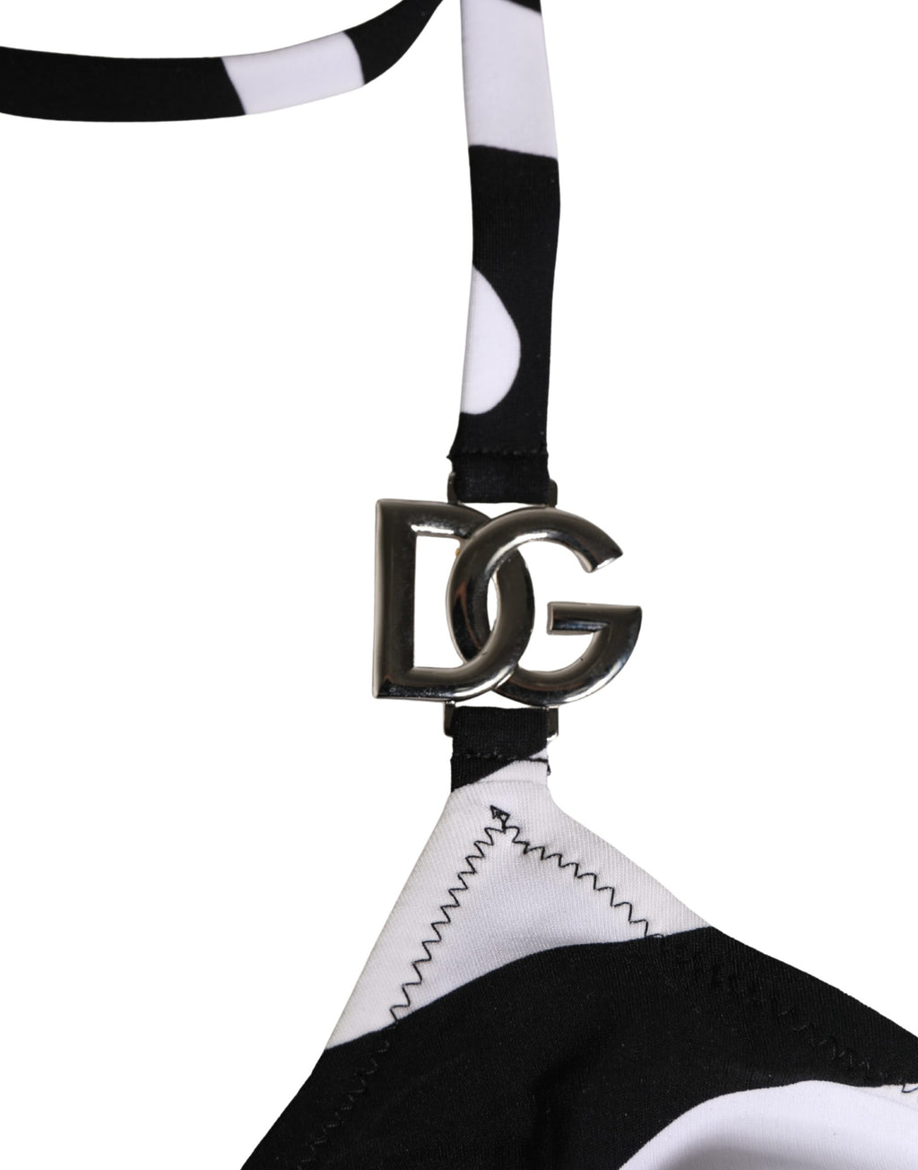 Dolce & Gabbana Black White Zebra Bikini Top Bottom Swimwear