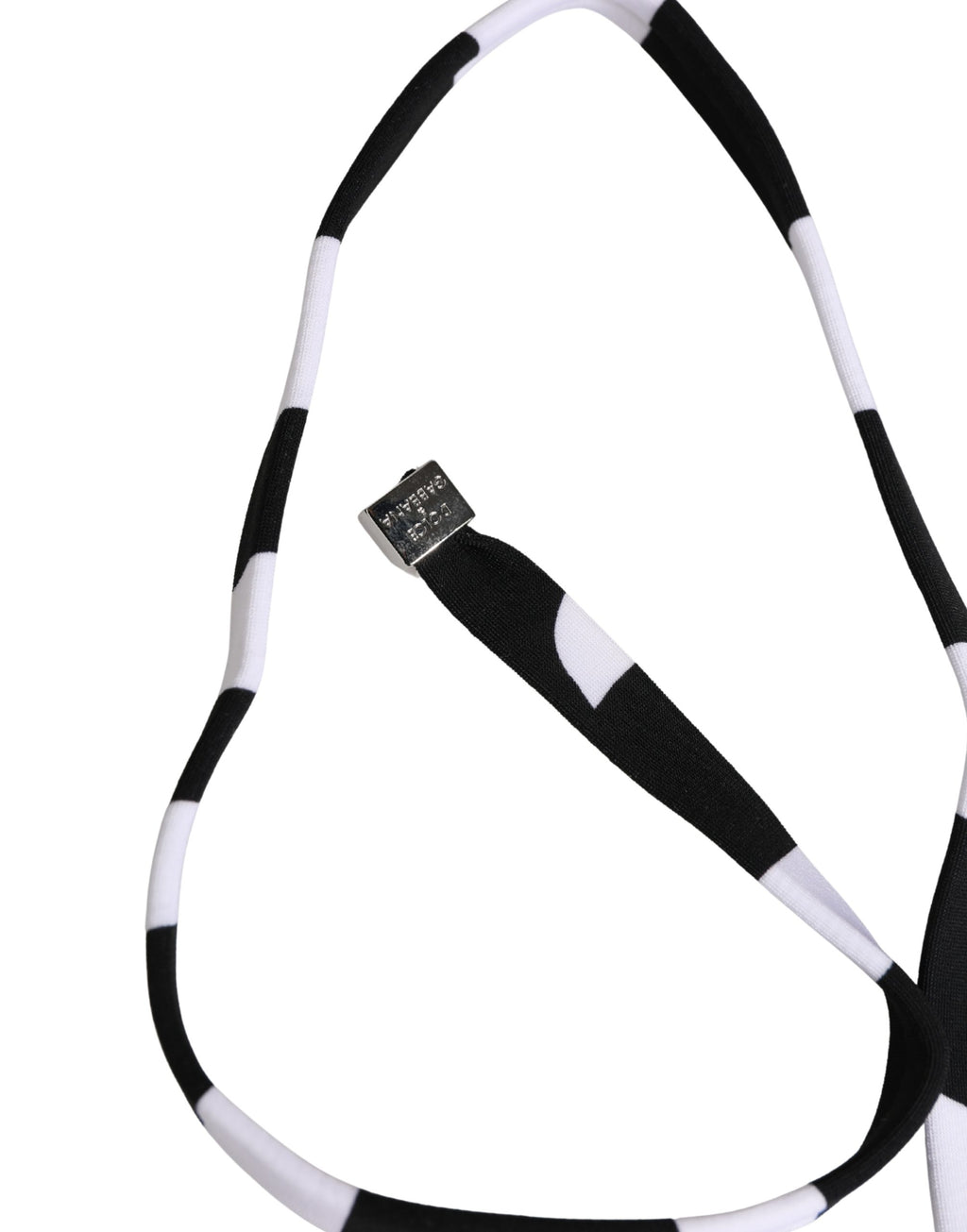 Dolce & Gabbana Black White Zebra Bikini Top Bottom Swimwear