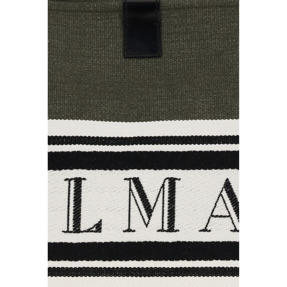 Balmain Black Cotton Handbag