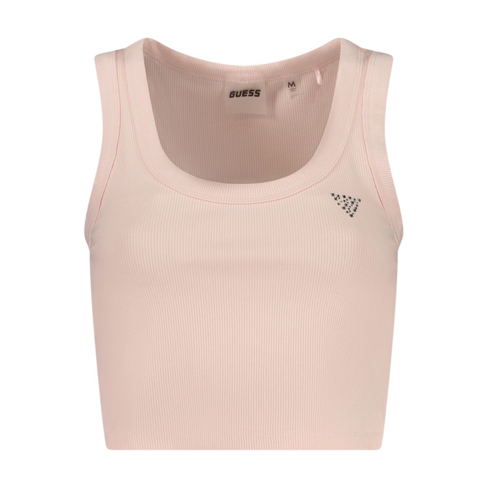 Guess Jeans Pink Viscose Women's Tank