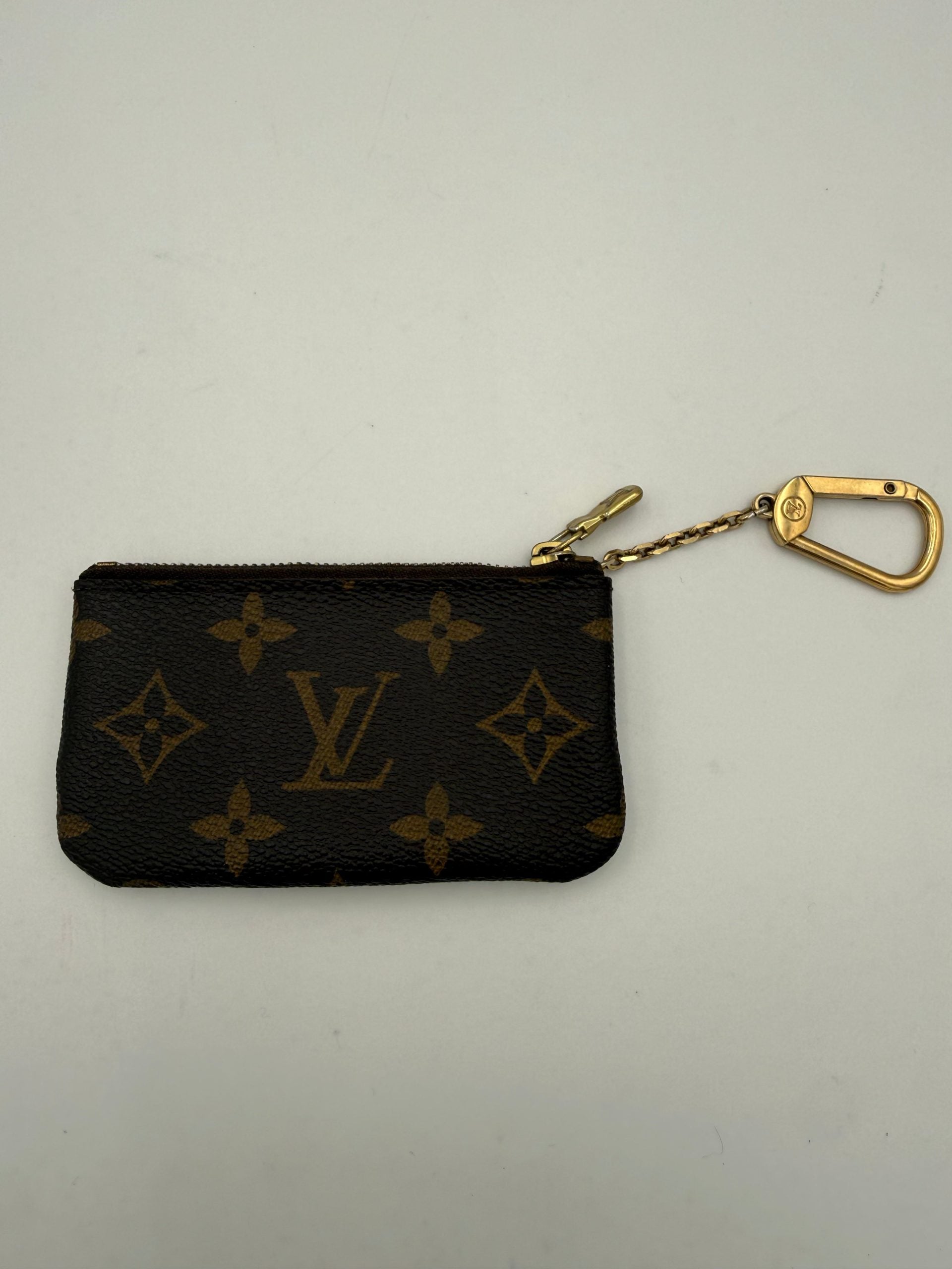 Louis Vuitton LOUIS VUITTON Monogram Coin Purse Card Holder with Chain