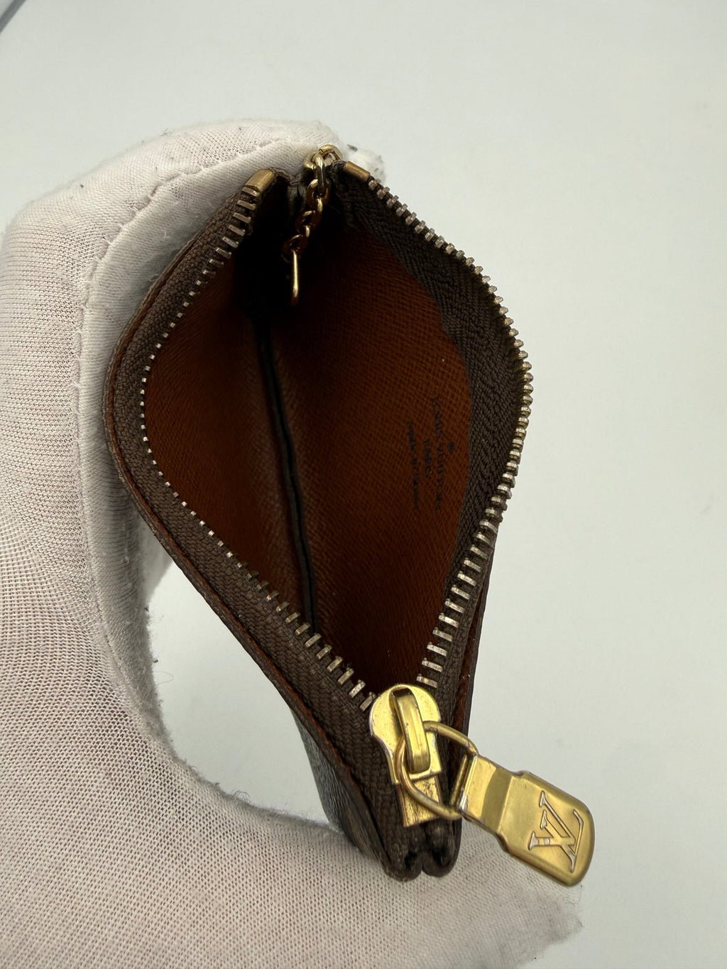 Louis Vuitton LOUIS VUITTON Monogram Coin Purse Card Holder with Chain