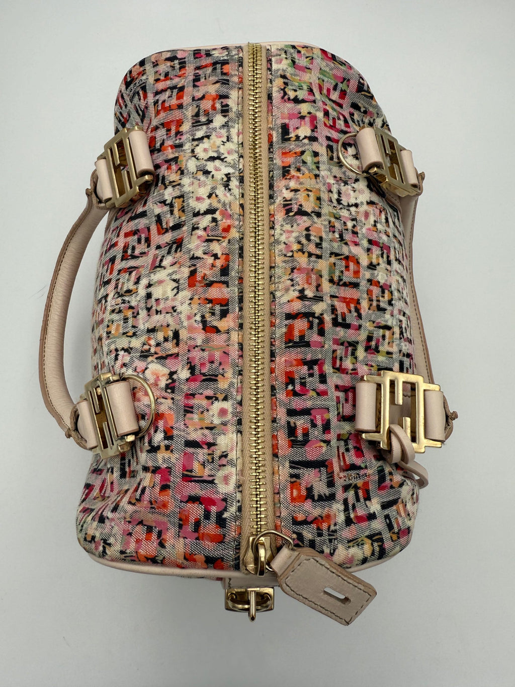 Fendi FENDI FF Canvas Fiori Handbag