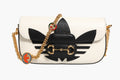 Gucci x Adidas Horsebit 1955 Weiß Schwarz Kalbsleder Schultertasche