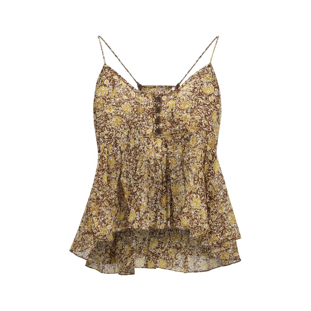 Marant Etoile Bicolor Cotton Sleeveles T-Shirt