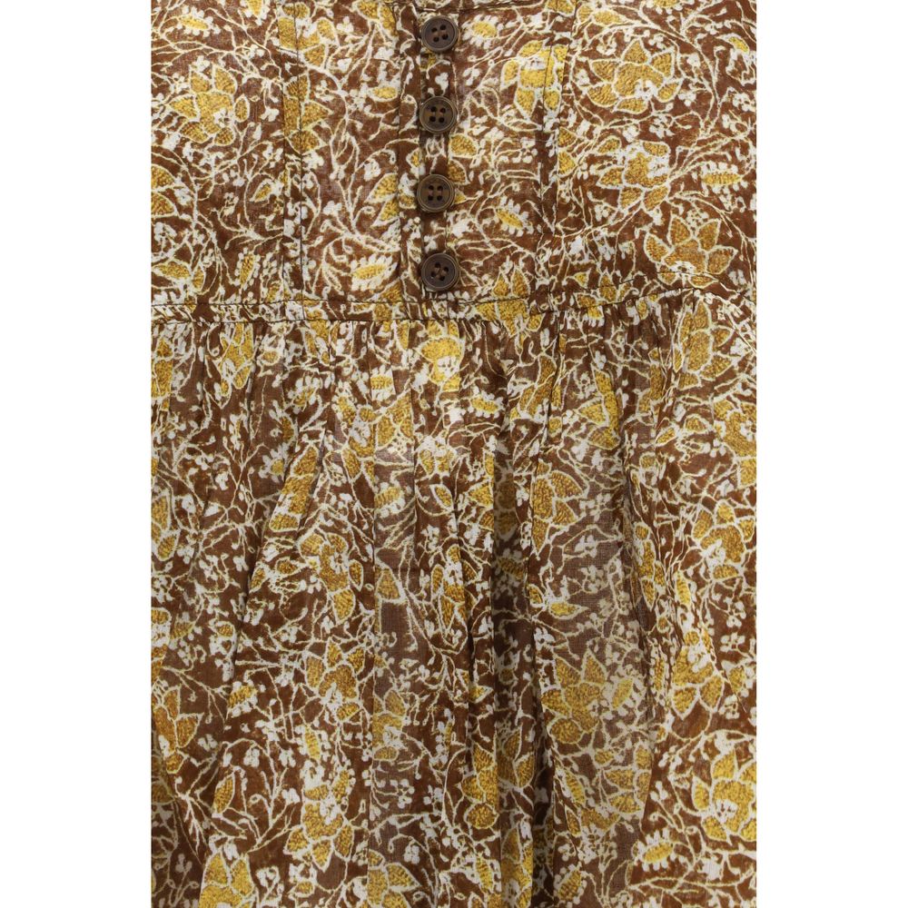 Marant Etoile Bicolor Cotton Sleeveles T-Shirt