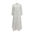 Marant Etoile White Cotton Casual Dress