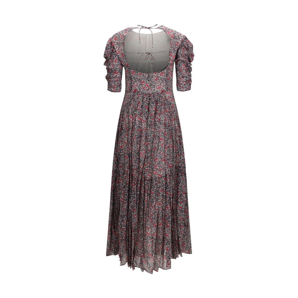 Marant Etoile Purple Cotton Casual Dress