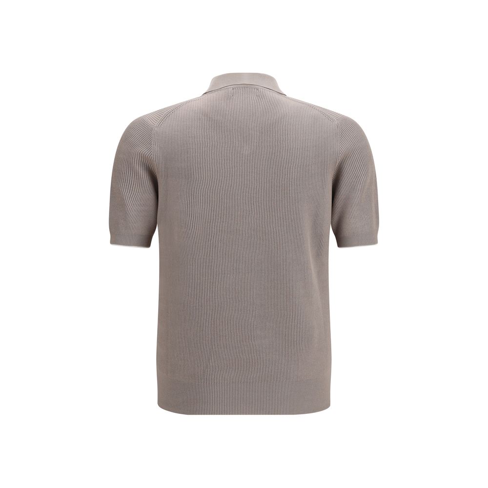 Brunello Cucinelli Gray Cotton Dress Shirt
