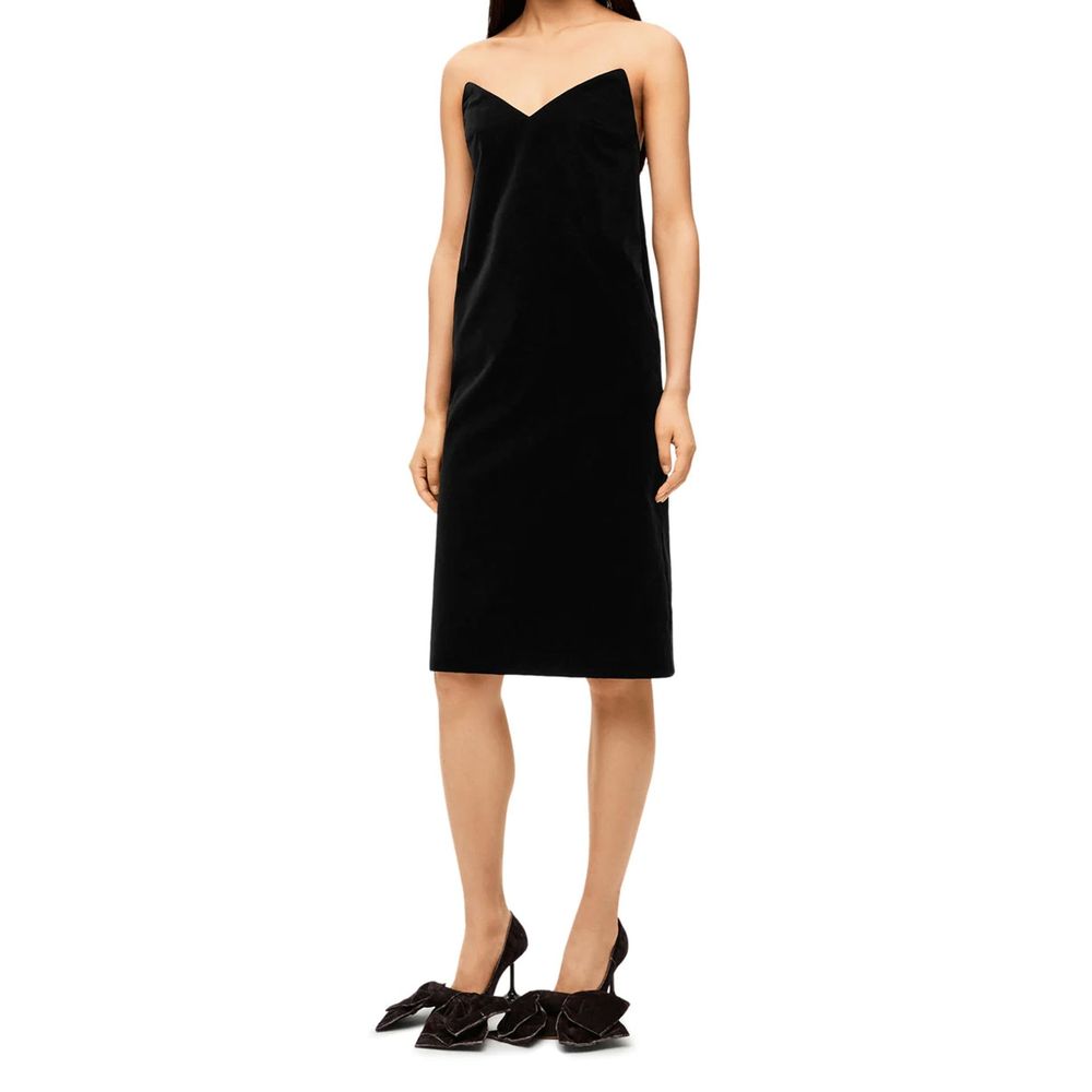 Loewe Black Cotton Cocktail Dress