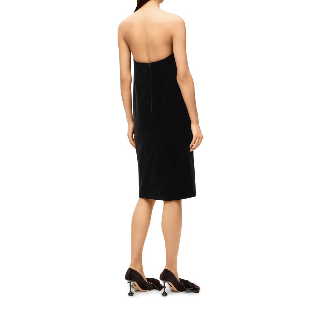 Loewe Black Cotton Cocktail Dress