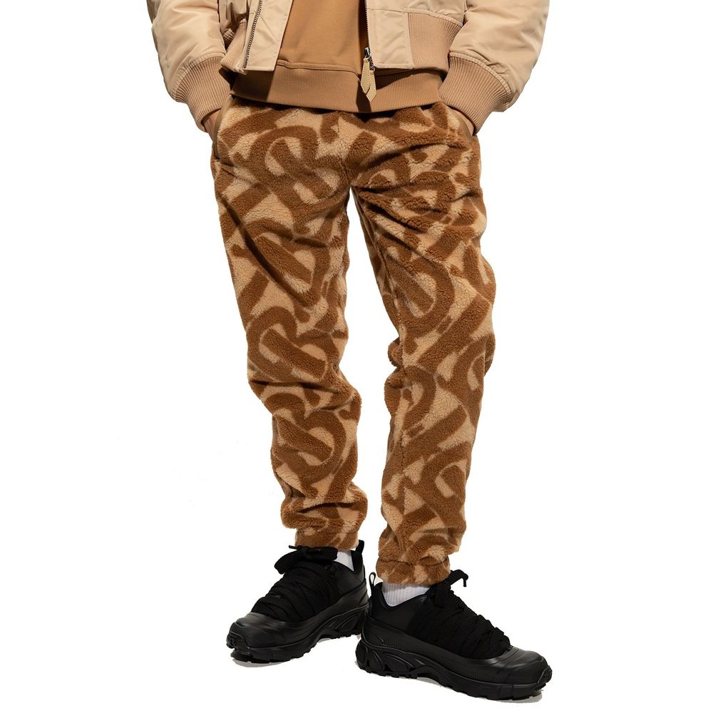 Burberry Brown Polyester Casual Pants