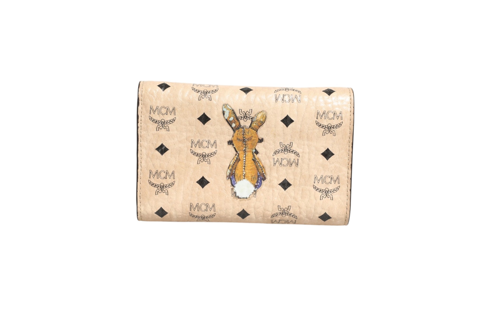 MCM Visetos Rabbit Compact Wallet