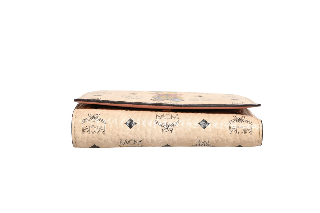 MCM Visetos Rabbit Compact Wallet