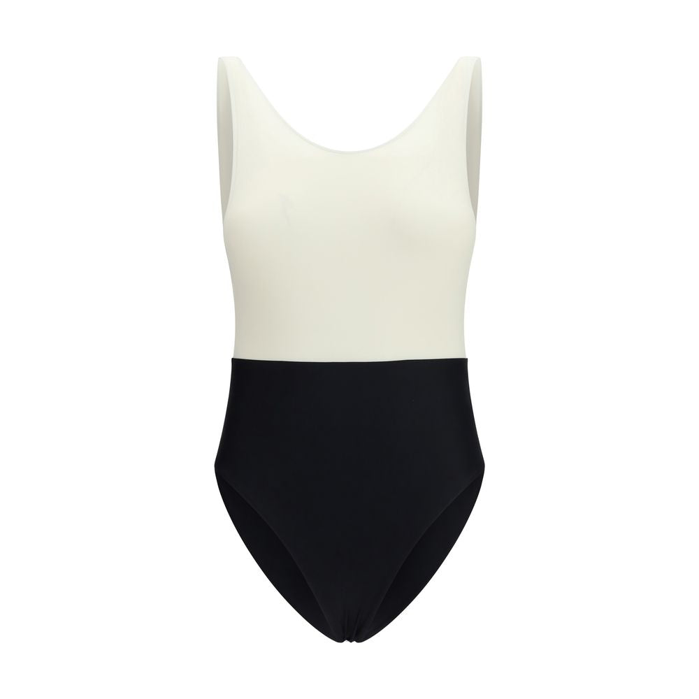 Ami Paris Multicolor Polyamide One-Piece Swimsuit