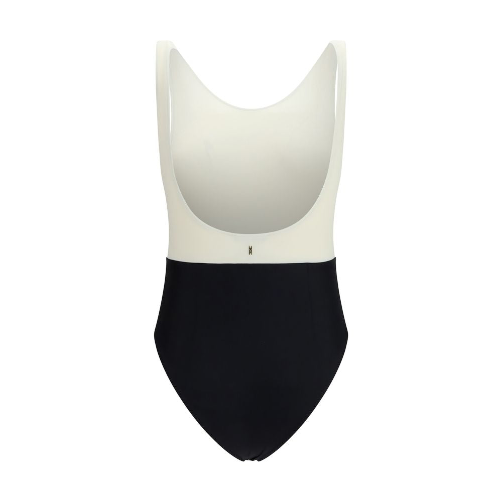 Ami Paris Multicolor Polyamide One-Piece Swimsuit