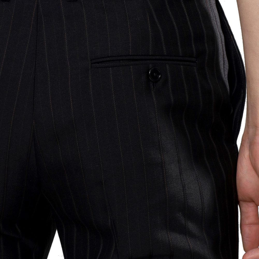 Celine Black Wool Flared Pants