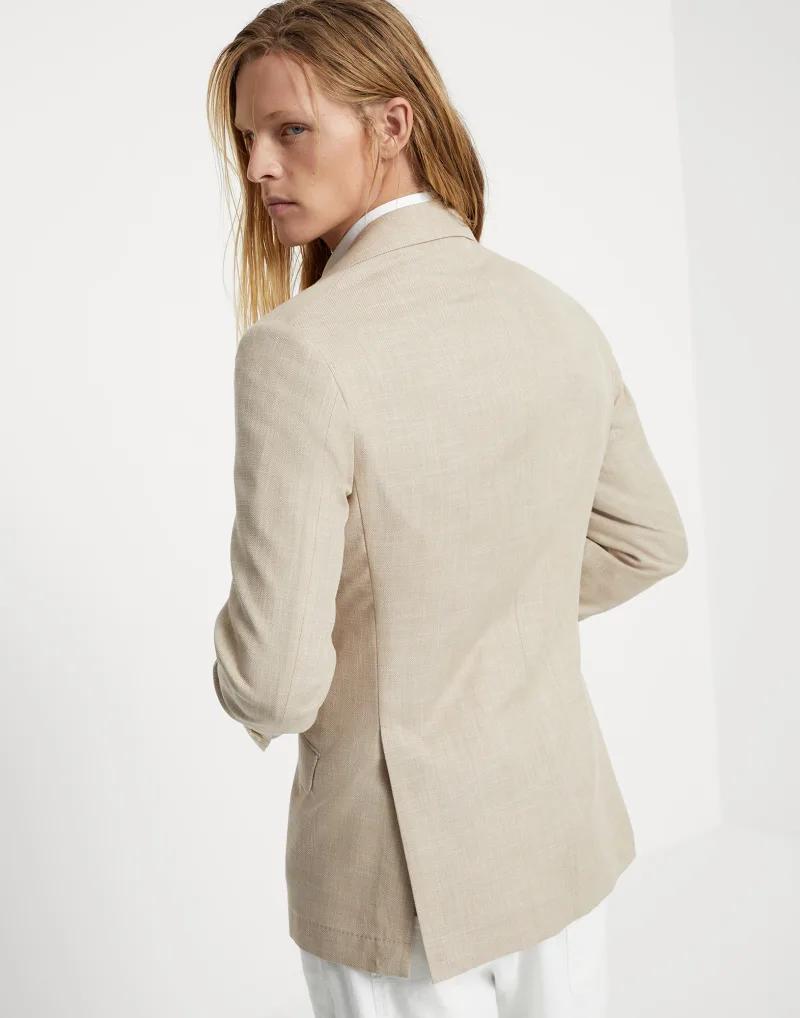 Brunello Cucinelli Bicolor Cotton Blazer