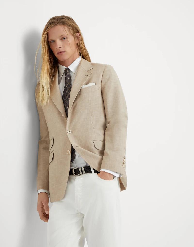Brunello Cucinelli Bicolor Cotton Blazer