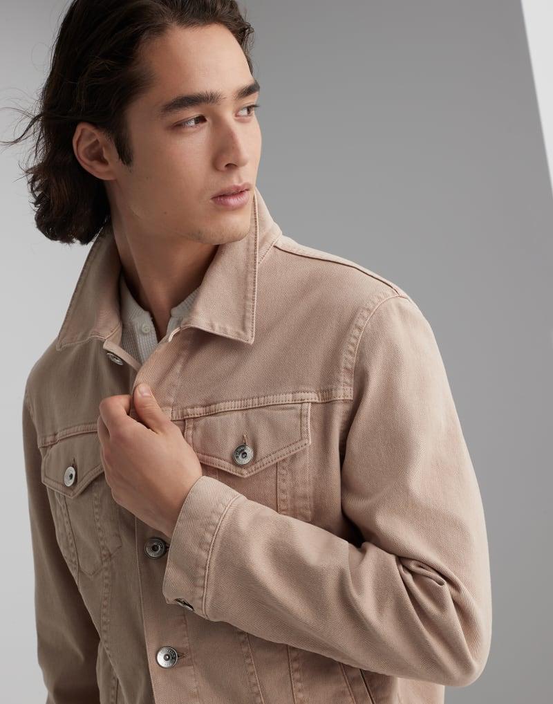 Brunello Cucinelli Beige Cotton Denim Jacket