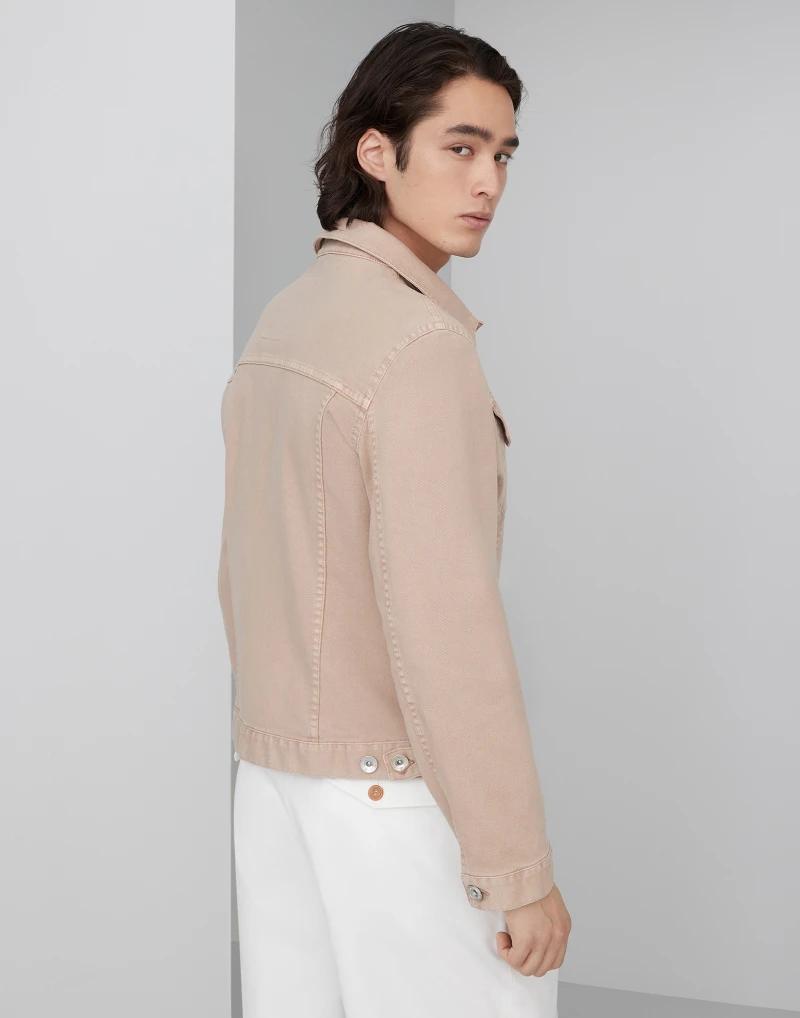 Brunello Cucinelli Beige Cotton Denim Jacket