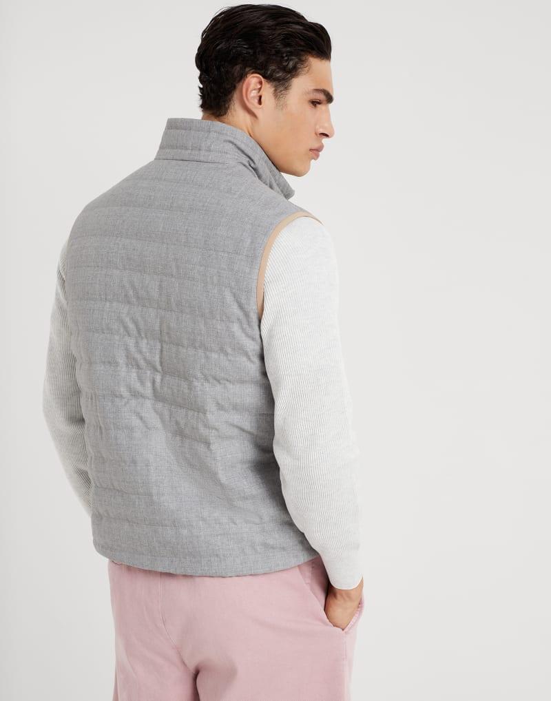 Brunello Cucinelli Multicolor Wool Sleveless Jacket