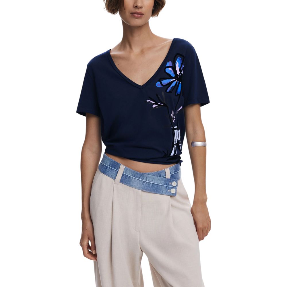Desigual Blue Cotton T-Shirt