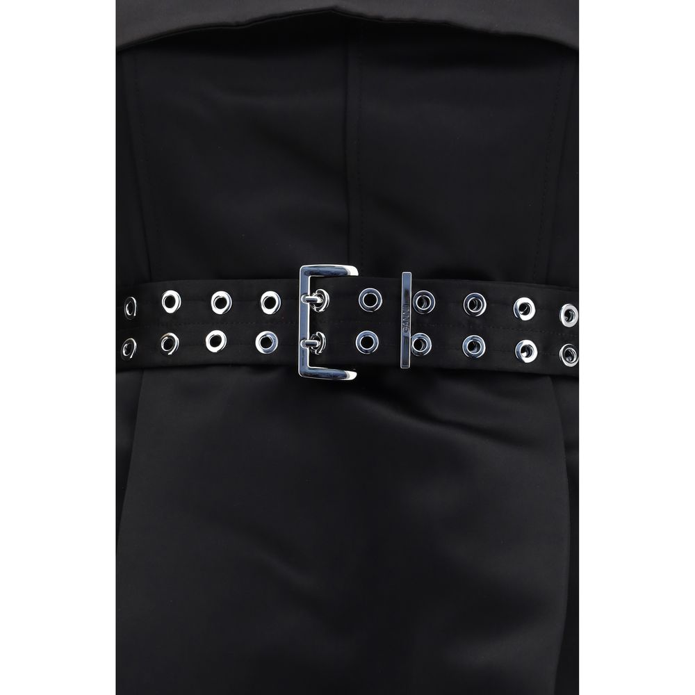 Ganni Black Polyester Casual Dress
