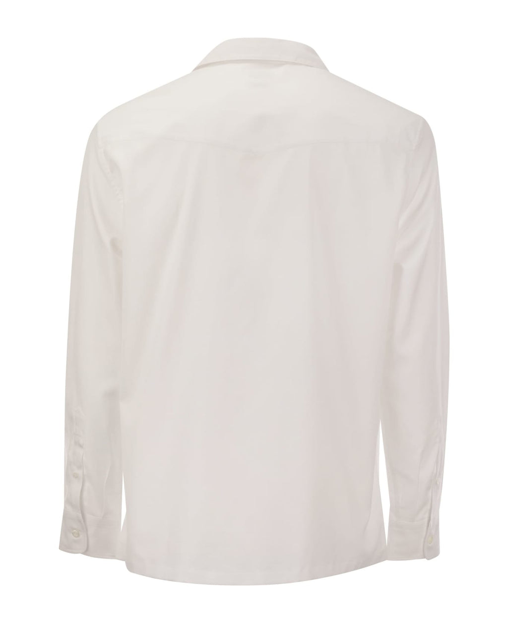 Brunello Cucinelli White Cotton Shirt