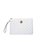 Versace Blue Leather Clutch Bag