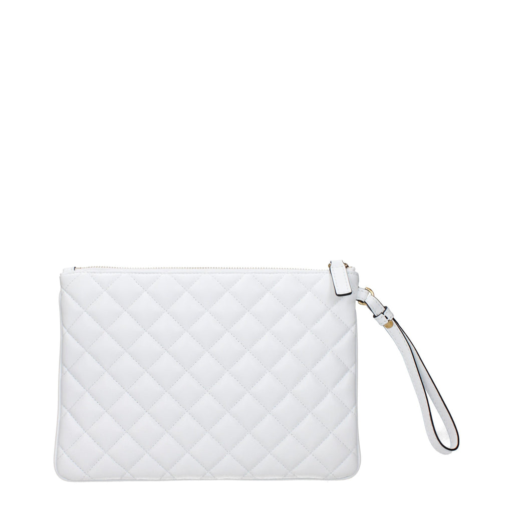 Versace Blue Leather Clutch Bag