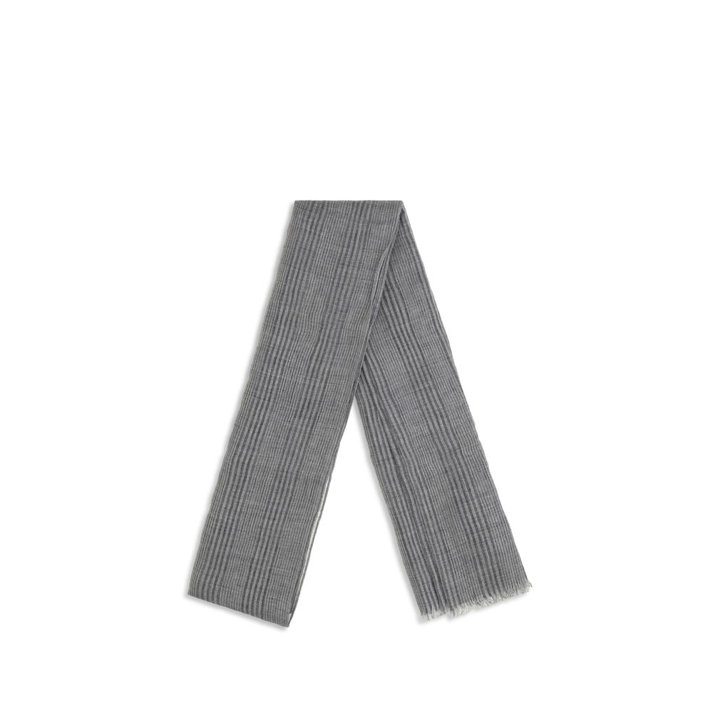 Brunello Cucinelli Gray Linen Scarf