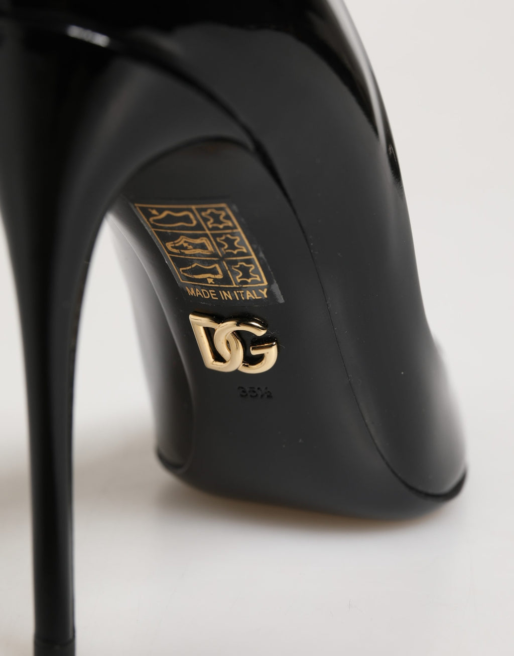 Dolce & Gabbana Schwarze High Heels aus Kalbsleder, Pumps