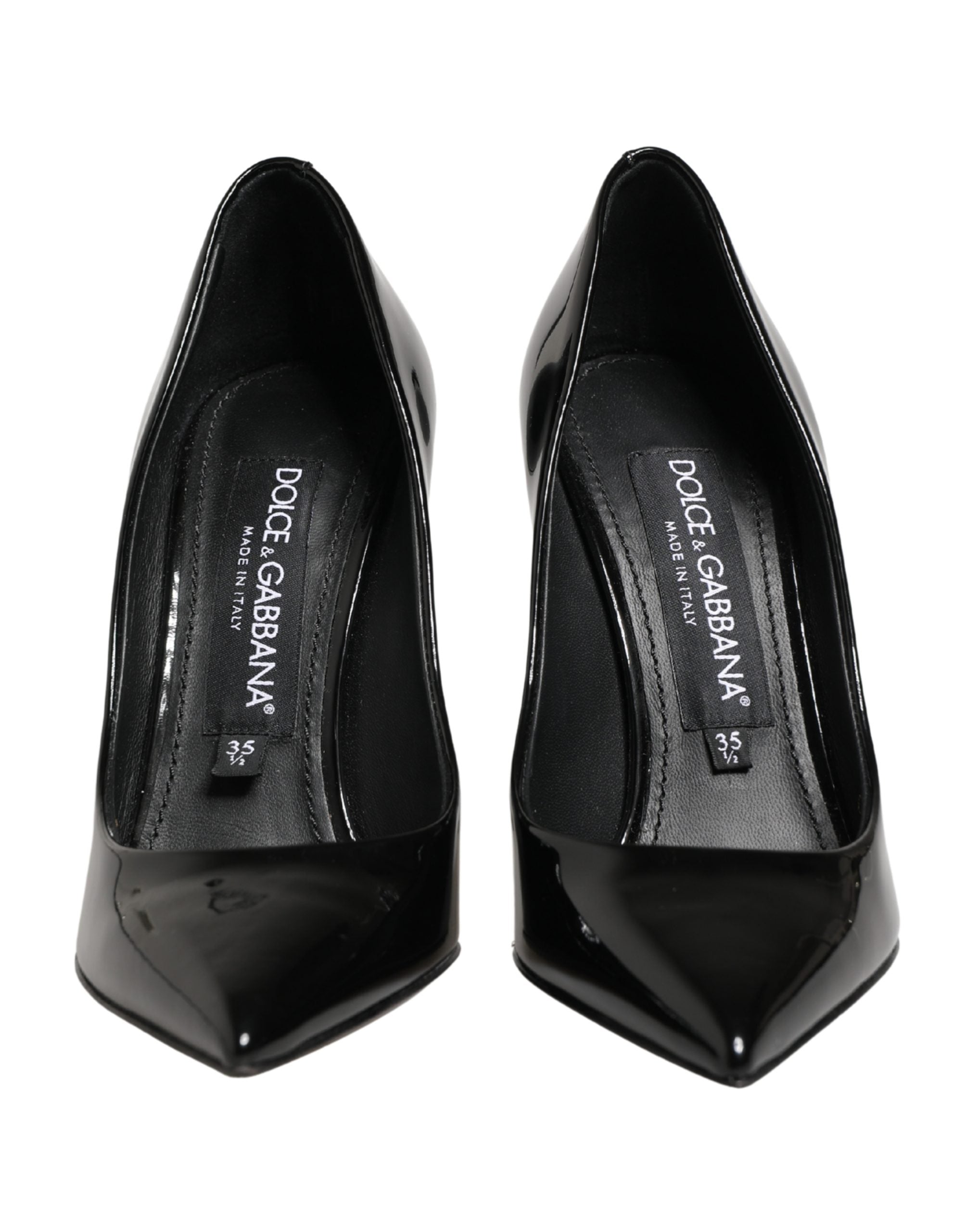 Dolce & Gabbana Schwarze High Heels aus Kalbsleder, Pumps